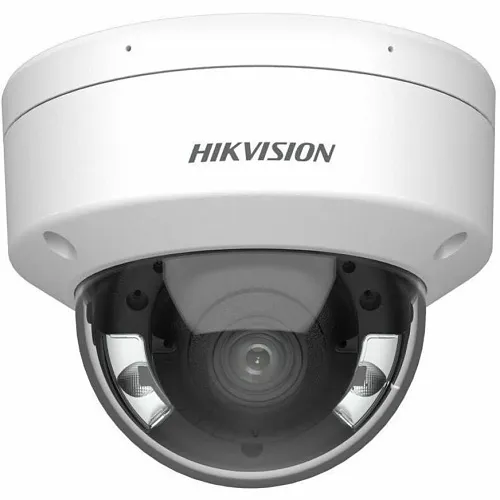 Hikvision DS-2CD2187G2-LSU ColorVu 8MP WDR Dome IP Camera with Built-in Microphone, 2.8mm Fixed Lens, White