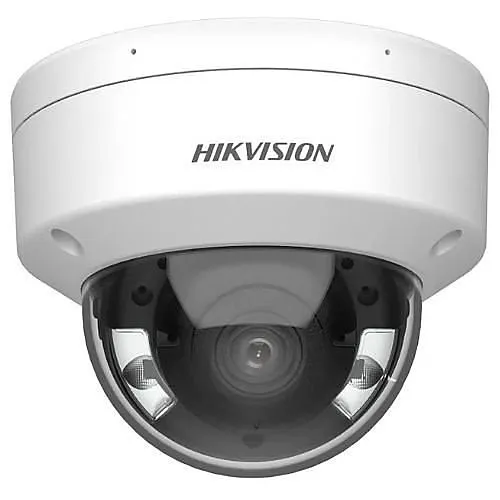 Hikvision DS-2CD2187G2-LSU ColorVu 8MP WDR Dome IP Camera with Built-in Microphone, 4mm Fixed Lens, White