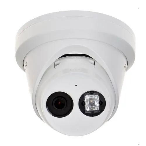 Hikvision DS-2CD2383G2-IU Value Series AcuSense 8MP Turret IP Camera with Built-In Microphone, 2.8mm Fixed Lens, White
