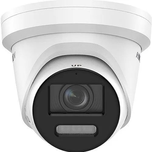 Hikvision DS-2CD2387G2-LSU/SL 8 MP ColorVu Strobe Light and Audible Warning Fixed Turret IP Camera, 4mm Lens