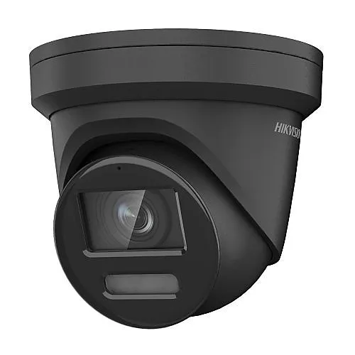 Hikvision DS-2CD2387G2-LSU/SL 8MP ColorVu Strobe Light and Audible Warning Fixed Turret Network Camera, Black