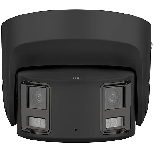Hikvision DS-2CD2387G2P-LSU/SL(4MM)(BLK) 8MP Panoramic ColorVu Fixed Turret IP Camera, 4mm Lens, IP67, Black