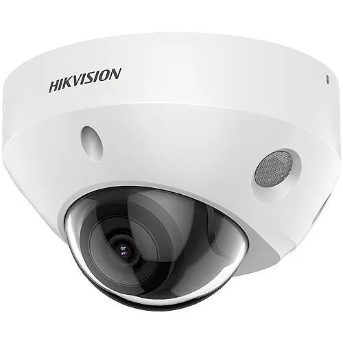 Hikvision DS-2CD2583G2-IS Value Series AcuSense 8MP Outdoor IR Mini Dome IP Camera with Audio and Alarm, 4mm Fixed Lens, White