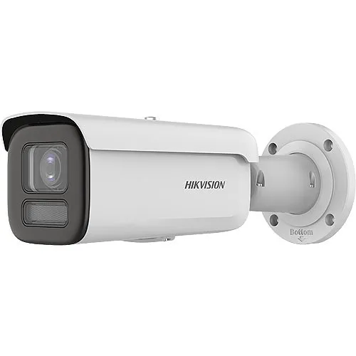 Hikvision DS-2CD2647G2T-LZS Performance Series ColorVu 4MP WDR Bullet IP Camera, 2.8-12mm Motorized Varifocal Lens, White