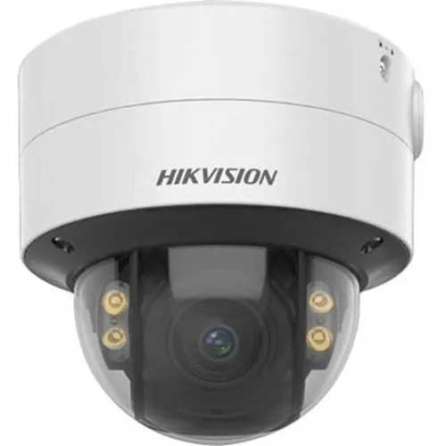 Hikvision DS-2CD2747G2-LZS Performance Series ColorVu 4MP Dome IP Camera, 3.6-9mm Motorized Varifocal Lens, White