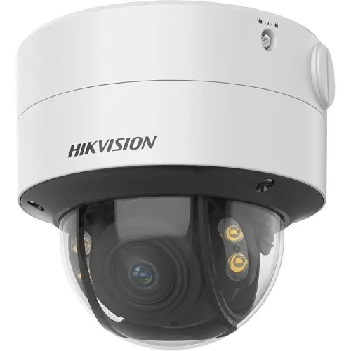 Hikvision DS-2CD2747G2T-LZS Performance Series ColorVu 4MP WDR Dome IP Camera, 2.8-12mm Motorized Varifocal Lens, White