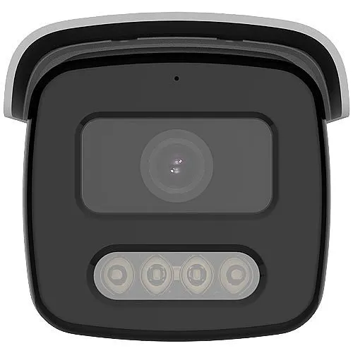 Hikvision DS-2CD2T47G2-LSU/SL ColorVu 4MP Strobe Light and Audible Warning Fixed Bullet IP Camera, 2.8mm Lens