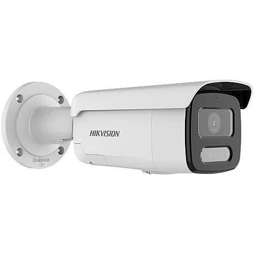 Hikvision DS-2CD2T47G2-LSU/SL ColorVu 4MP Strobe Light and Audible Warning Fixed Bullet IP Camera, 4mm Lens