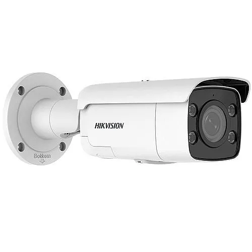 Hikvision DS-2CD2T87G2-LSU/SL 8MP ColorVu Strobe Light and Audible Warning Fixed Bullet Network Camera, 2.8mm Lens
