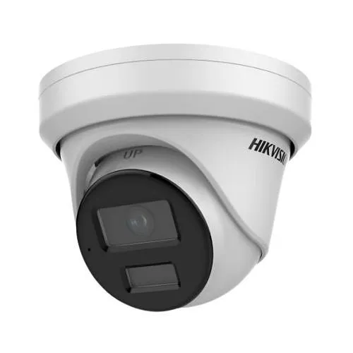 Hikvision DS-2CD3348G2-LISU 4MP Dual Illumination Turret IP Camera, 4mm Fixed Lens, White (Replaces PCI-T15F4S)