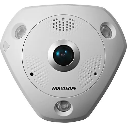 Hikvision DS-2CD63C5G0E-IVS 2MM Panoramic Series 12MP Fisheye IP Camera with Built-in Mic and Speaker, 2mm Lens