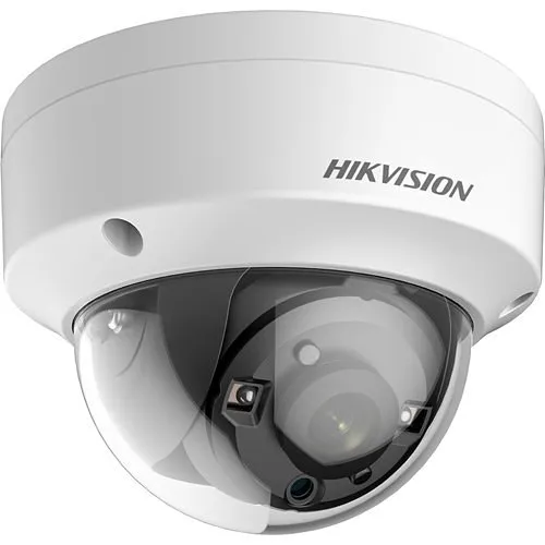 Hikvision DS-2CE57U1T-VPITF TurboHD 8MP Outdoor Dome Analog Camera, 3.6mm Lens, White