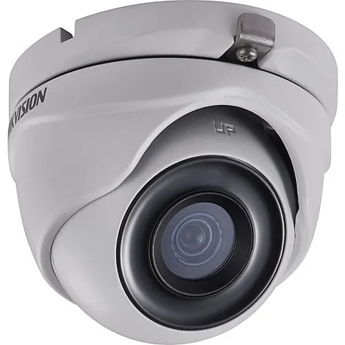 Hikvision DS-2CE76D3T-ITMF TurboHD 2MP Outdoor Ultra-Low Light Turret Analog Camera, 2.8mm Lens, White