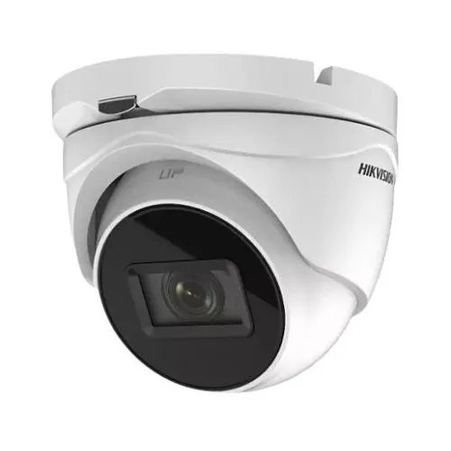 Hikvision DS-2CE79D3T-IT3ZF TurboHD 2MP Outdoor Ultra-Low Light Turret Analog Camera, 2.7-13mm Motorized Varifocal Lens, White