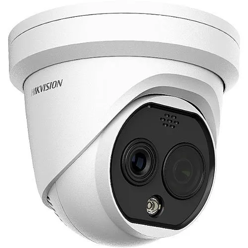 Hikvision DS-2TD1228T-3/QA Thermography Bi-Spectrum IP Turret Camera, 3.5mm Lens