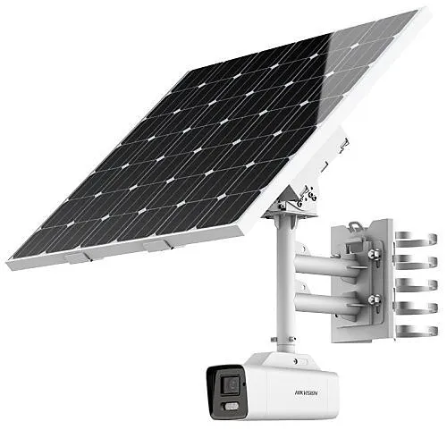 Hikvision DS-2XS6A47G1/P-IZSC36S80 AcuSense 4MP LPR Bullet Solar Power IP Camera Kit with IP66 and WDR, 2.8-12mm Focal Lens
