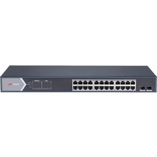 Hikvision DS-3E1526P-SI Smart Managed 24-Port Gigabit PoE Switch, 52Gbps, Blue
