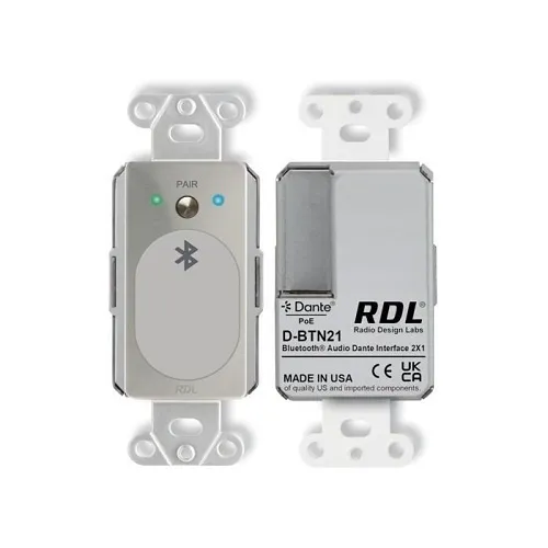 RDL DS-BTN21 Bluetooth Audio Dante Network Interface