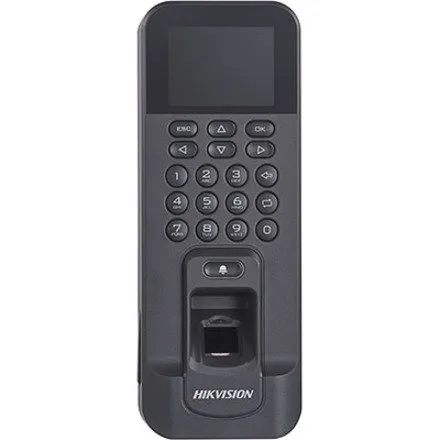 Hikvision DS-K1T804BMFO-STD Value Series Fingerprint Access Control Terminal, M1 Card, LCD Display, Black