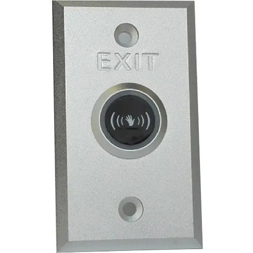 Hikvision DS-K7P04 Stainless-Steel Touchless Exit Button, White/Green/Red LED Status Indicator