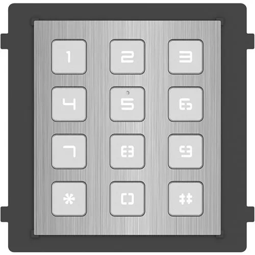 Hikvision DS-KD-KP/S Keypag Module with Backlight Compensation, Stainless Steel