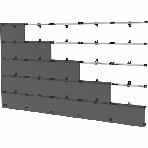 Peerless-AV DS-LEDUNV610-5X5 Universal Wall Mount for Latching DVLED Display, 5x5
