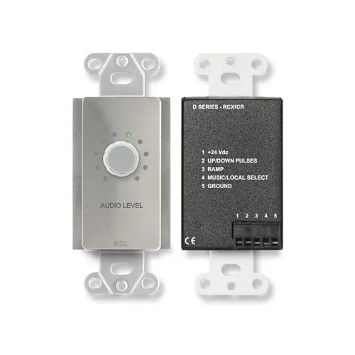 RDL DS-RCX10R Remote Volume Control for RCX-5C, Decora Style, Optical Encoder with LED Readout, White
