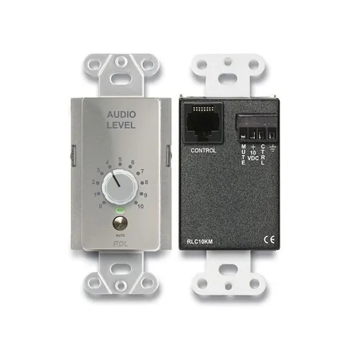 RDL DS-RLC10KM RMT Level Control with Muting, Stainless Steel