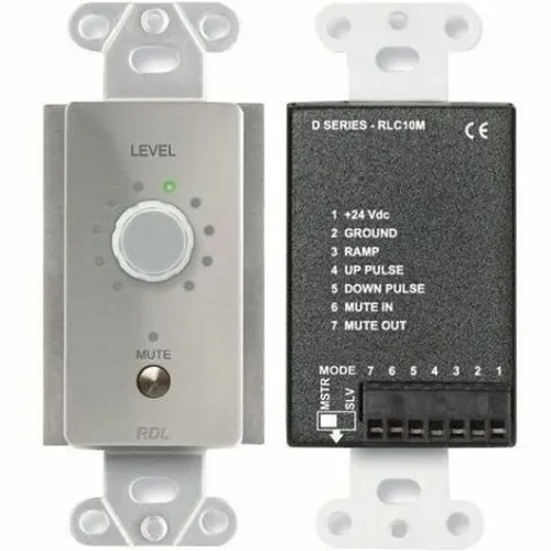 RDL DS-RLC10M Series Remote Level Control with Muting, Stainless Steel
