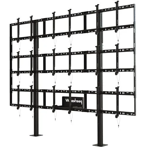 Peerless-AV DS-S555-3X3 Modular Video Wall Pedestal Mount 3x3 Configuration for 46" to 55" Displays
