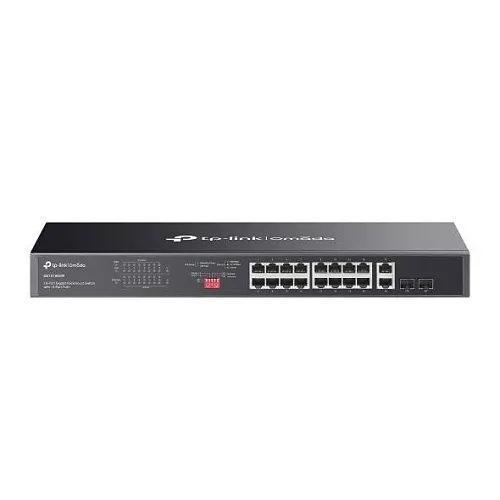 TP-Link DS1018GMP Omada Unmanaged 18-Port Gigabit Rackmount Switch with 16-Port PoE+