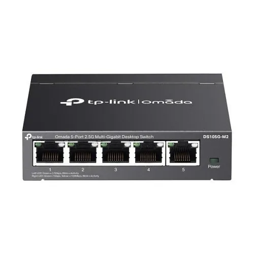 TP-Link DS105G-M2 Omada Unmanaged 5-Port 2.5G Multi-Gigabit Desktop Switch