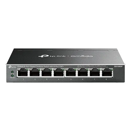 TP-Link DS108GP Omada Unmanaged 8-Port Gigabit Desktop Switch with 8-Port PoE+