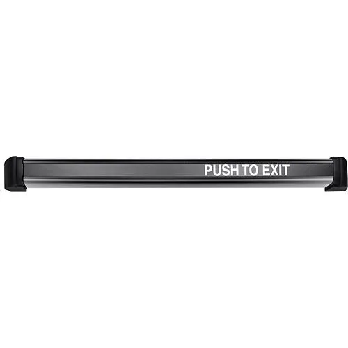 Securitron DSB-BK Dual Sense Push to Exit Bar, 36", 24 mA at 12 or 24V DC, Black