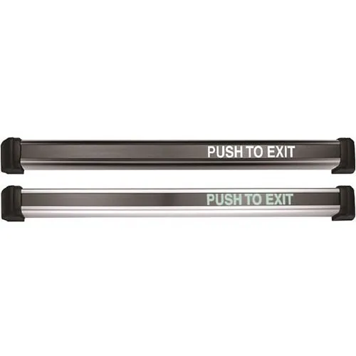 Securitron DSB-CL Dual Sense Push to Exit Bar, 36", 24 mA at 12 or 24V DC, Clear