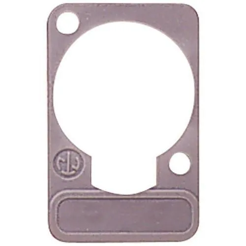 Neutrik DSS-GREY Lettering Plate for D-shape-Connectors, Grey