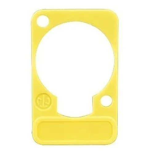 NEUTRIK DSS-YELLOW Lettering Plate for Shape Connectors, Yellow