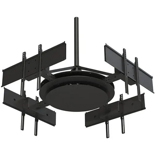 Peerless-AV DST975-4 Multi-Display Ceiling Mount with Telescoping Arms for 37" to 75" Displays, Black