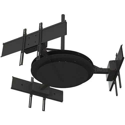 Peerless-AV DST980-3 Multi-Display Ceiling Mount with Telescoping Arms for 37" to 80" Displays, Black