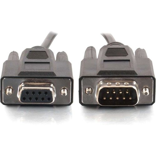 C2G CG52030 DB9 M/F Serial RS232 Extension Cable, 6' (1.8m), Black