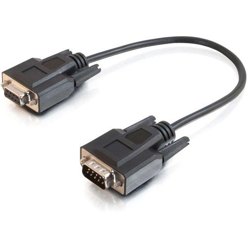 C2G CG52030 DB9 M/F Serial RS232 Extension Cable, 6' (1.8m), Black