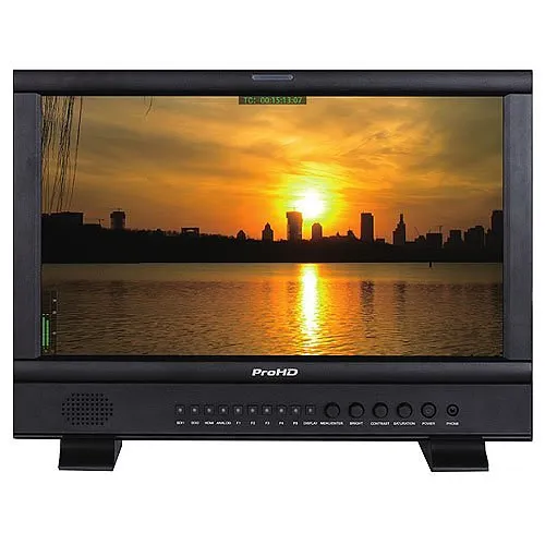 JVC DT-N17H 17.3" ProHD Broadcast Studio LED Monitor, 1920x1080, Gold Mount Battery Plate