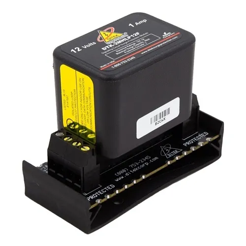 DITEK DTK-2MHLP12FWB Data and Signaling Circuit Modular Surge Protector with Snap-Track Base for 12V Circuits