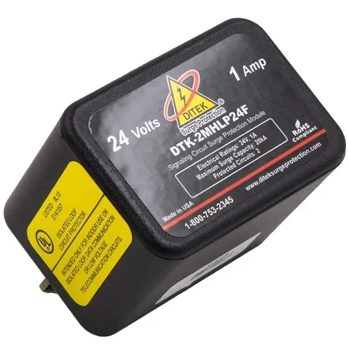 DITEK DTK-2MHLP24F Data and Signaling Circuit Surge Protection Module for 24V Circuits