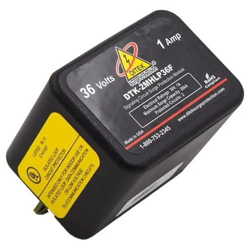 DITEK DTK-2MHLP36F Data and Signaling Circuit Surge Protection Module for 36V Circuits
