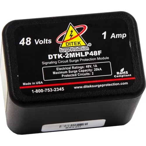 DITEK DTK-2MHLP48F Data and Signaling Circuit Surge Protection Module