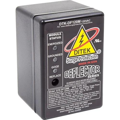DITEK DTK-DF120M Deflector Series Replacement Surge Protection Module, 120VAC critical load Circuits