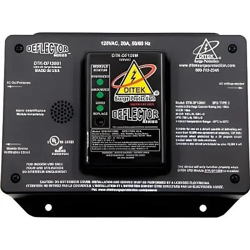 DITEK DTK-DF240S1 Surge Protector with Dry Contacts and Audible Alarm, 240V