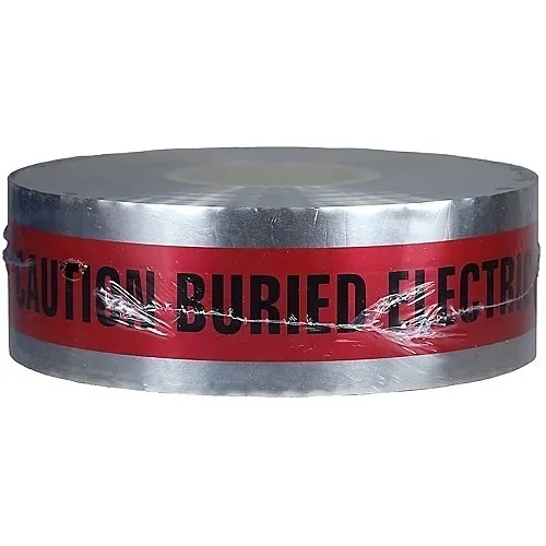 Dottie DU01 3" X 1000' Red Detectable Tape Caution Buried