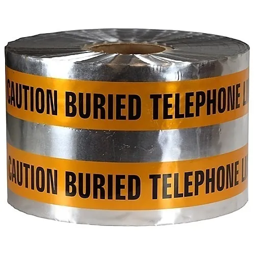 Dottie DU605 6" x 1000' Orange Detectable Tape with Caution Message for Buried Utilities
